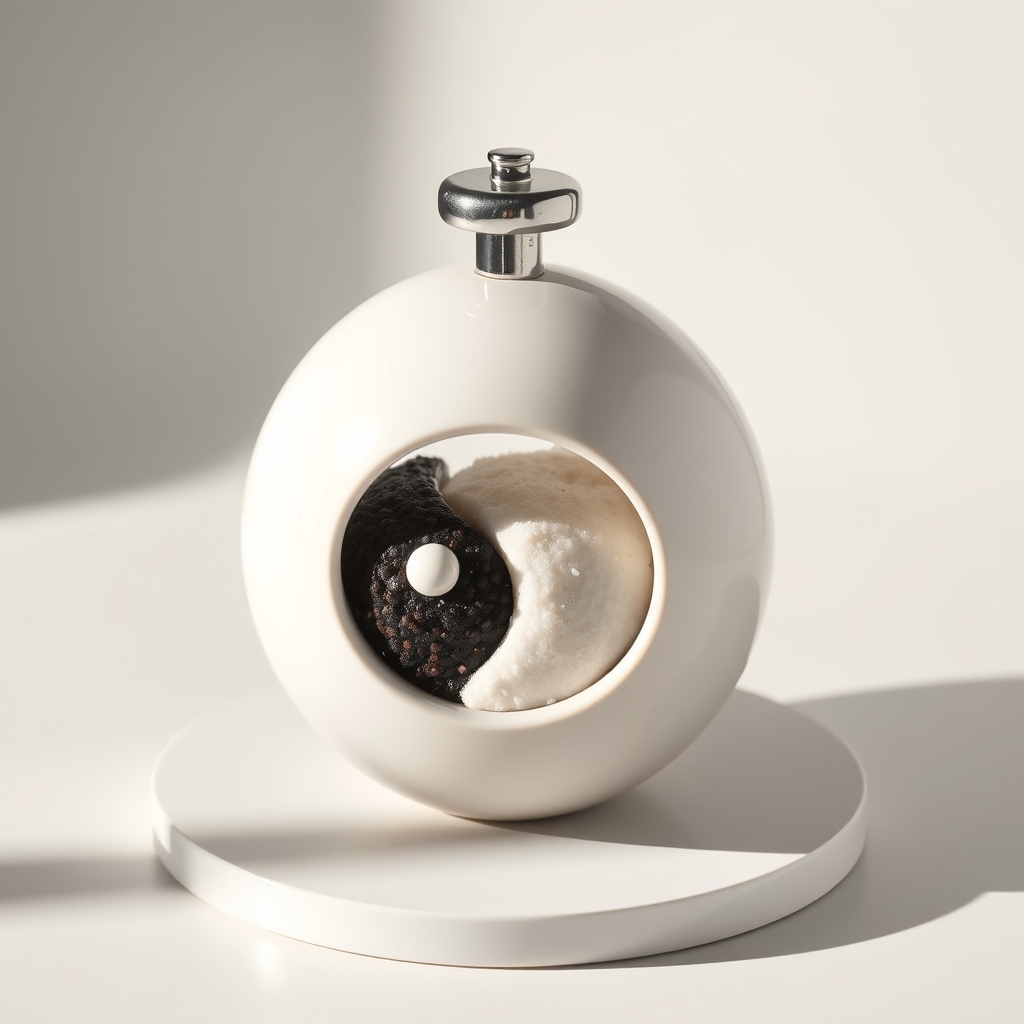 Yin Yang Salt And Pepper Dispenser
