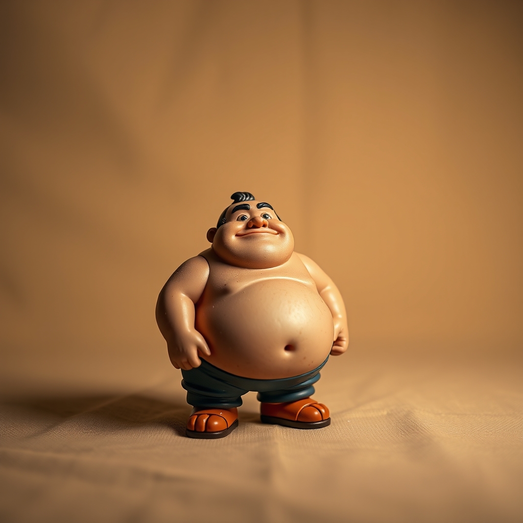 Asshole With His Fat Ass Cartoon Action Figure