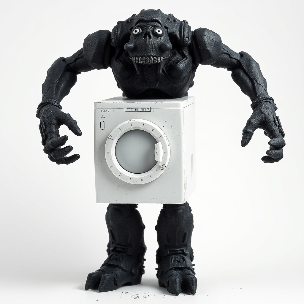Anthracite Golem To Do Your Laundry Despite Getting Coal Dust Everywhere