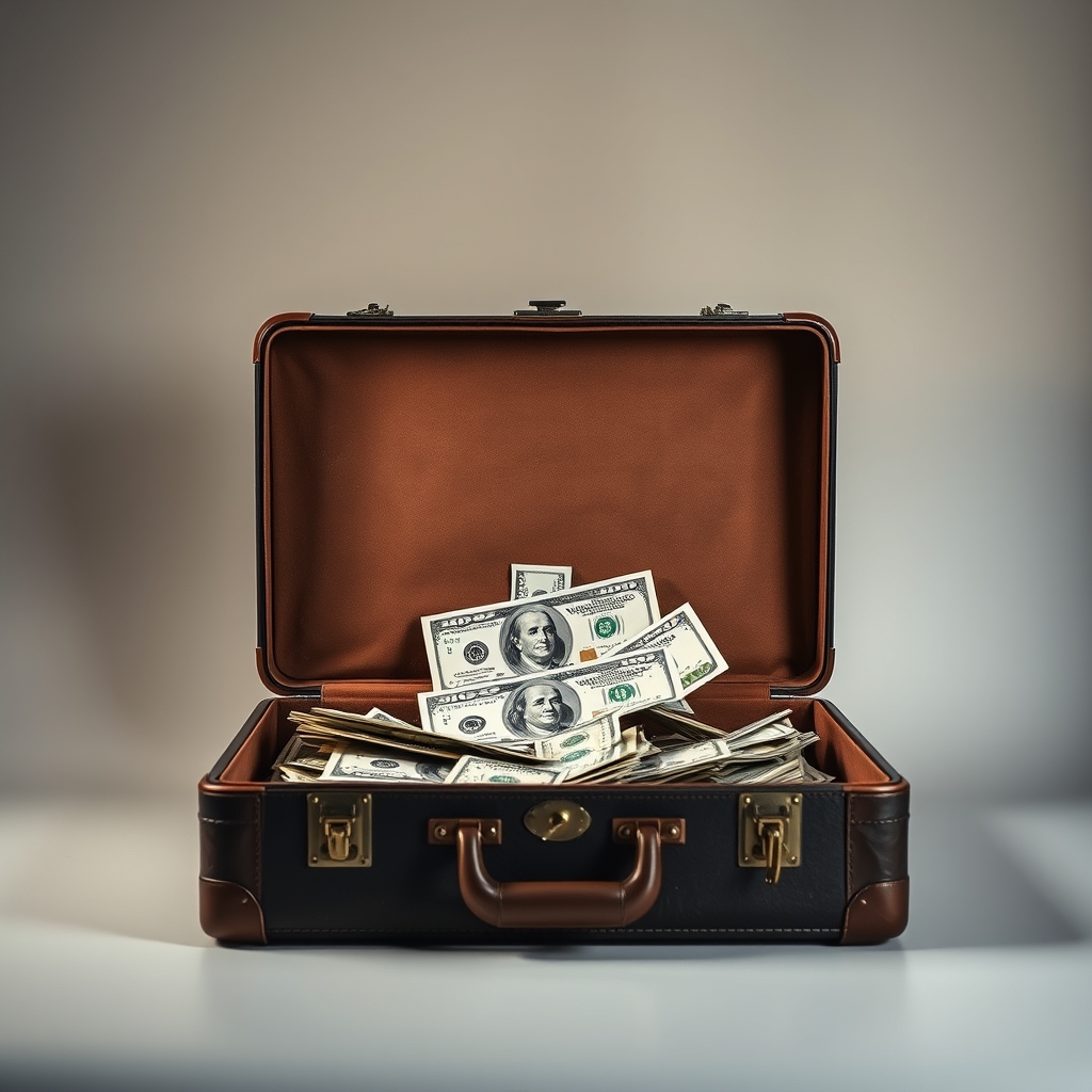 Suitcase With Million Dollars Inside