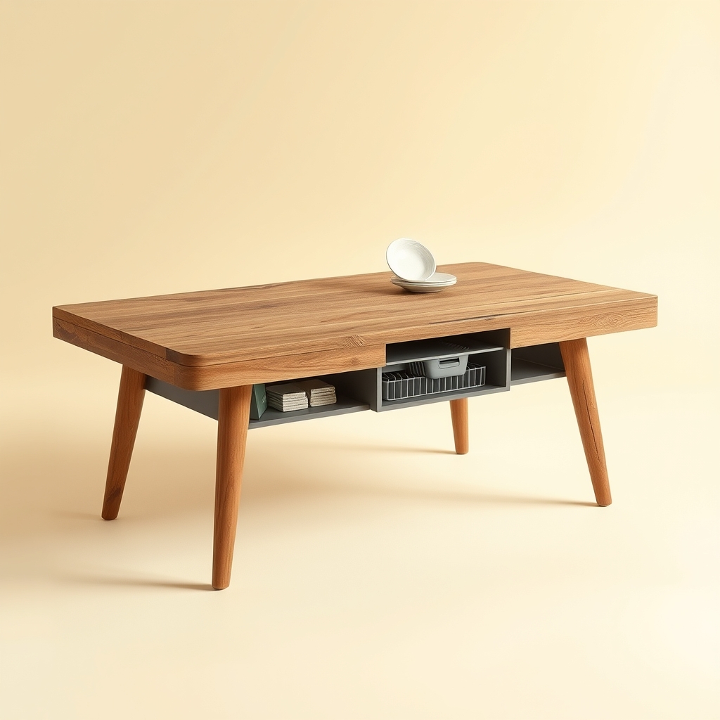 Kitchen Table With Integrated Dishwasher