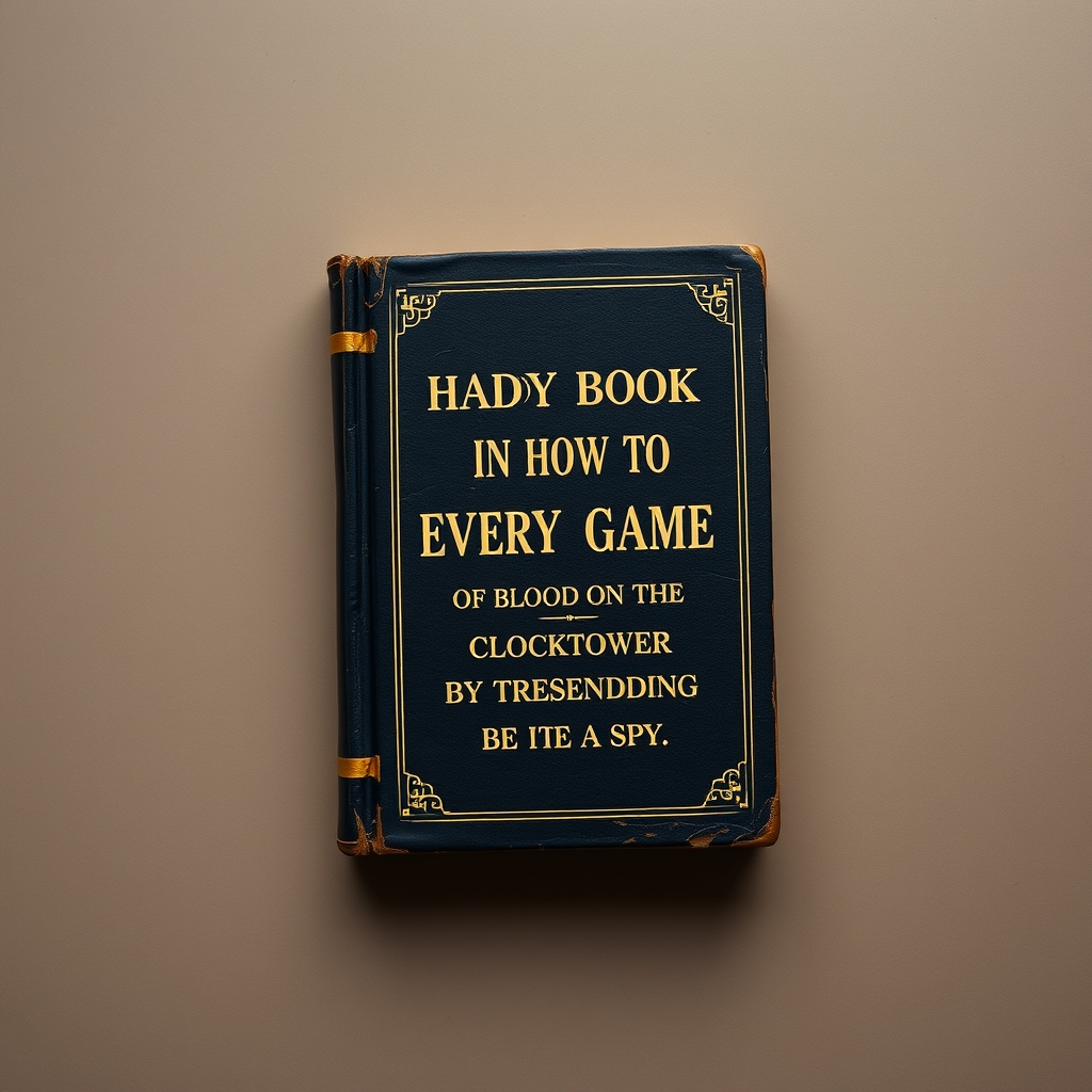 Handy Book In How To Cheat On Every Game Of Blood On The Clocktower By Pretending To Be A Spy