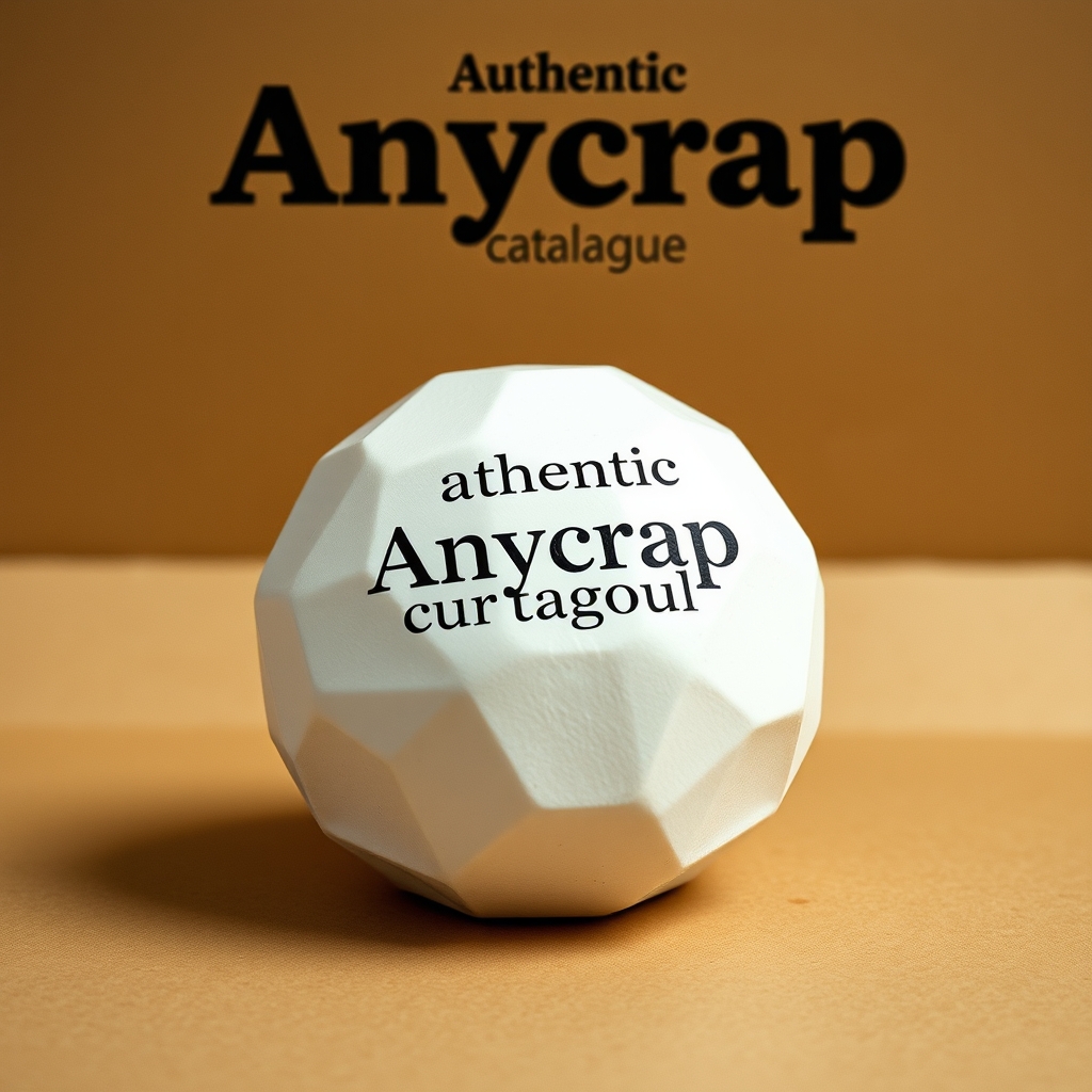 Authentic Anycrap Catalogue